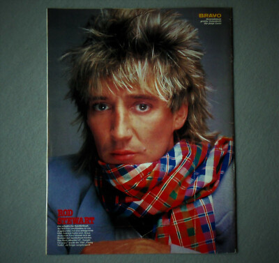 Rod Stewart - A4 Poster - von 1982 - britischer Sänger #