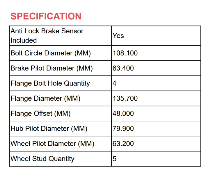 Buje de cojinete de rueda trasero tracción delantera para Ford Fusion Lincoln MKZ 2014 2015 2016 512497 G9 Foto 3 de 4