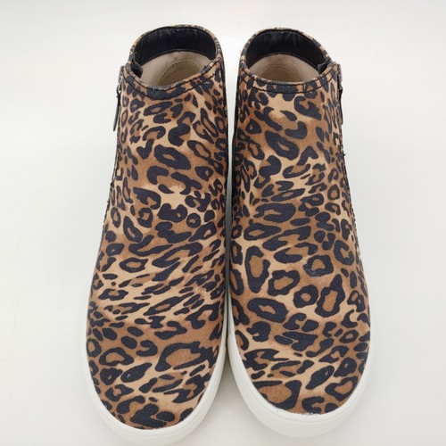 Botines al tobillo Naturalizer para mujer Miranda marrón guepardo cremallera lateral 7,5M - Imagen 4 de 10