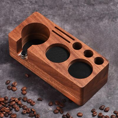 #ad #ad Espresso Tamping Station51 54MM Walnut Wood Espresso Coffee Anti pressure Pad... $48.72