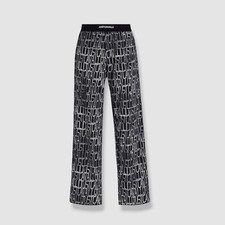  450 Just Cavalli Men's Black Identity Logo-print Poplin Pants Size 48