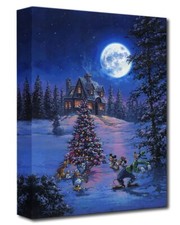 Mickey Disney Fine Art Rodel Gonzalez Ltd Ed TOC Canvas Print Winter Lights