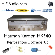 Harman Kardon HK340 receiver restoration kit service recap capacitor rebuild