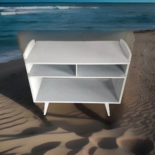 50er/60er TV Tisch Sideboard Anrichte Kommode Vintage Regal Schrank Grau