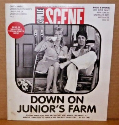 Paul McCartney of The Beatles cover Nashville Scene magazine August 4-10, 2022