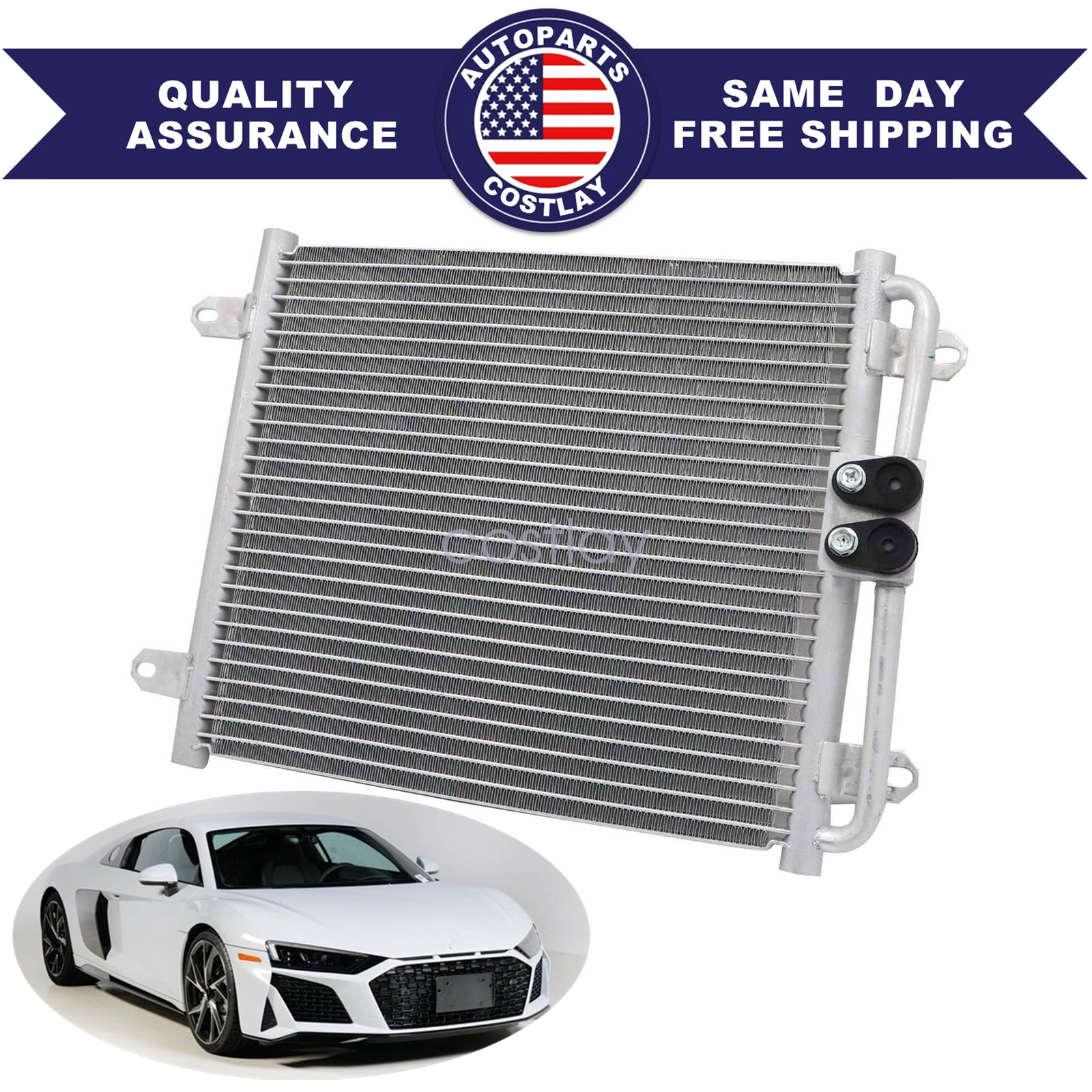 Cooling system A/C Condenser for Audi R8 2020-2023 for Lamborghini Huracan