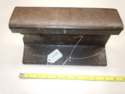 Anvil, Vintage 19 lb. 12 oz. Home Made Railroad Rail Anvil, 9-5/8'' Long, 5'' Wide