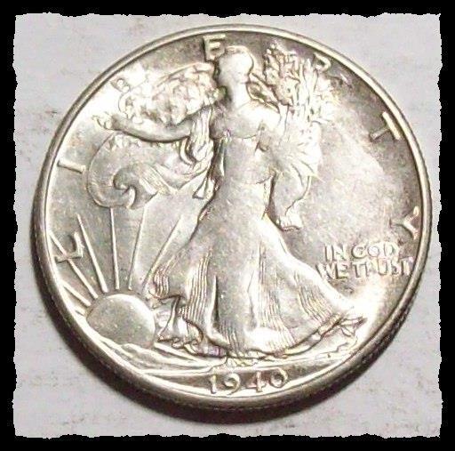 liberty　1001 CH-940 - 1940 Walking Liberty Half Dollar - Mystic Stamp Company