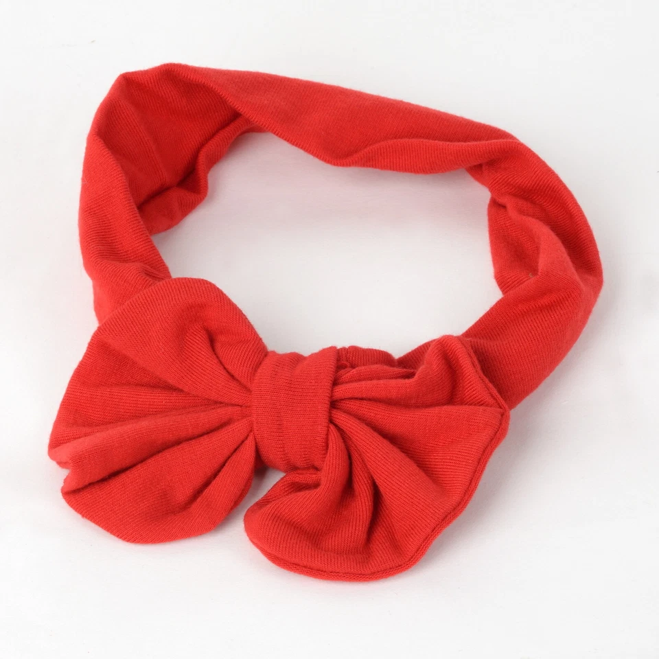 Knot Headband Baby Toddler Girl Kid Infant Cotton Hair Bow Band Accessories Red - image 3 of 3