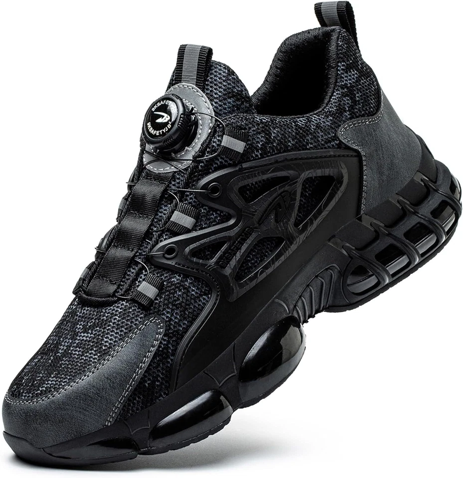 Herren Damen Leichte Arbeitsschuhe Sicherheitsschuhe Stahlkappe S3 Sport Sneaker - Bild 3 von 4