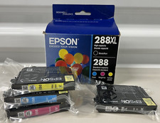 Epson 288XL Black  288 Color 4-Pack Ink Cartridges Genuine OEM Box 05/23 XP330
