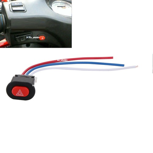 Motorcycle Hazard Light Switch Double Warning Flasher Emergency Signal