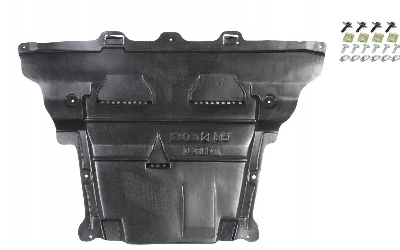Plaque sous moteur pour Renault Twingo 2 de 2007 Febi Bilstein en plastique ABS noir
