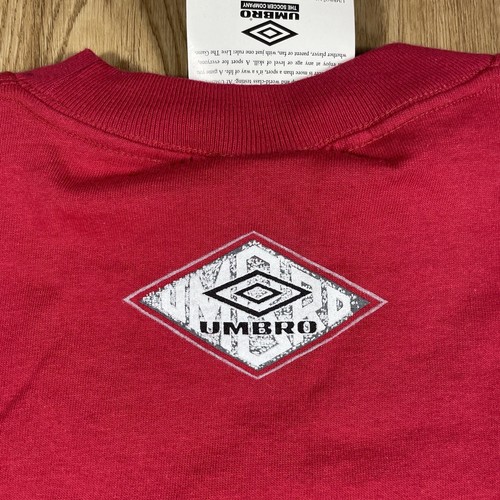 NUEVA CAMISETA UMBRO VINTAGE 1995 PARA HOMBRE XL 90’s FÚTBOL HECHA EN EE. UU. DOBLE CARA NUEVA CON ETIQUETAS - Imagen 8 de 14