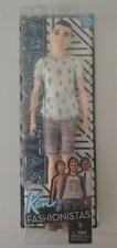 Barbie Fashionistas Ken Doll with Man Bun Wearing Cactus Print Top, #16, NEW