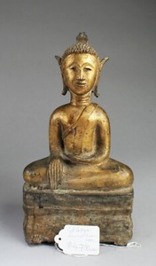 Antique Gilt Bronze Buddha Statue