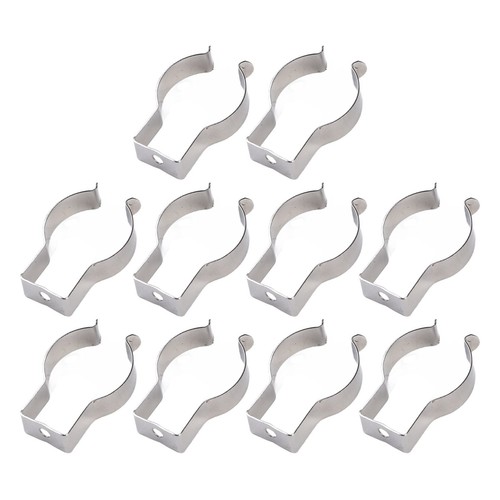 10 STCK SPRING TERRY CLIPS OPEN TYPE SPRING STEEL TOOL CLIPS HEAVY DUTY SILBER - Picture 83 of 144