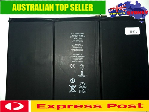 ORIGINAL iPad 3, 4, 3rd, 4th Gen A1416, A1403, A1430, A1458,1459 Li-ion BATTERY - 第 1/9 張圖片