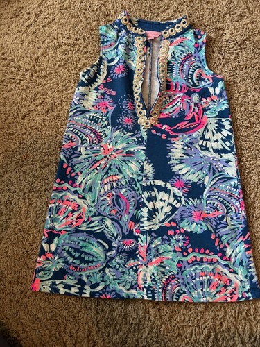 Lilly Pulitzer Girls Sleeveless Shift Dress - Size L (8-10)  - Picture 1 of 3