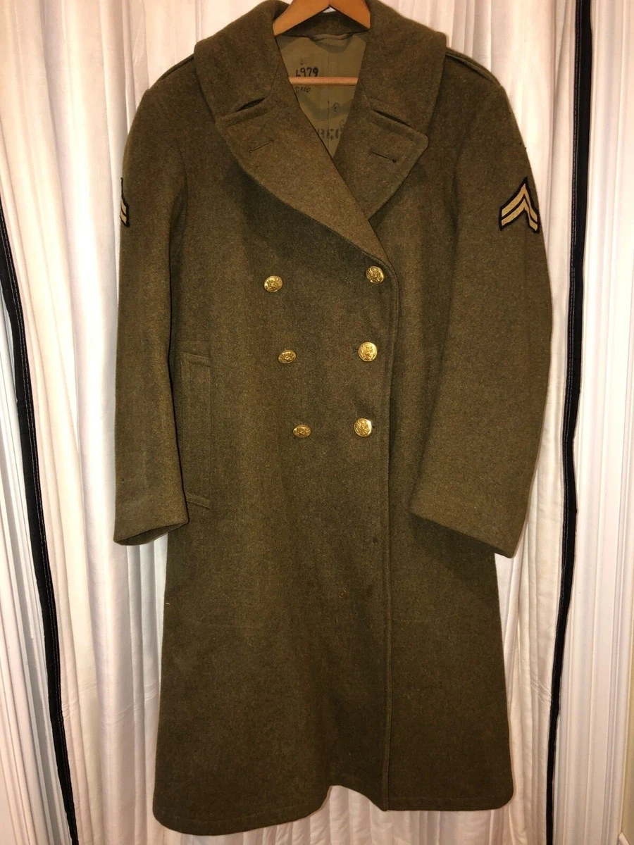 Vintage wool top trench coat