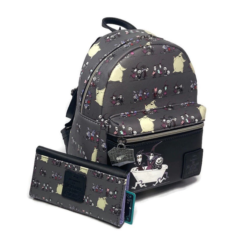 Loungefly Disney The Nightmare Before Xmas Oogie Boogie Mini Backpack w/wallet Loungefly The Nightmare Before Christmas Oogie Boogie Glow  main image 3