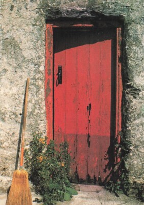 Postcard Real Ireland Barn Door West Cork Ireland