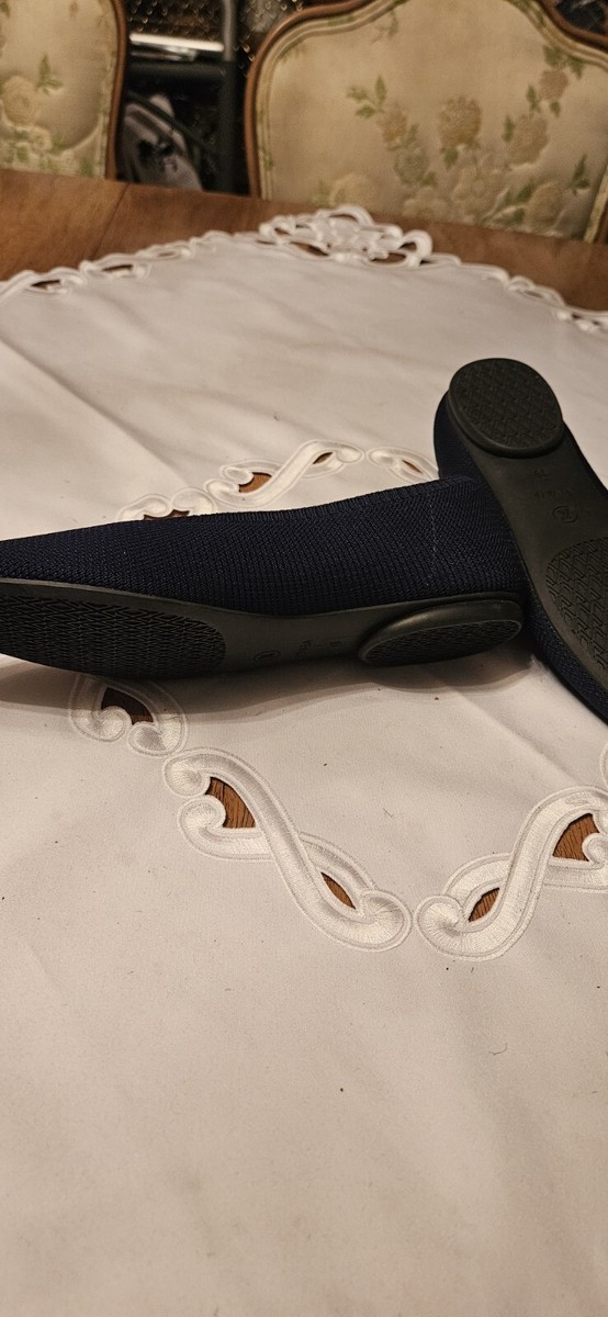 Vivaia Navy Blue Flats Italy Sz 39 Us 8 Pointed Toe | eBay