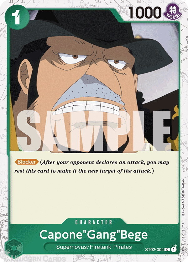 ST02-004 Capone""Gang""Bege : Common Special Foil (Jolly Roger Flag) English One P