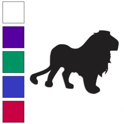 Male Lion Mane, Vinyl Decal Sticker, Multiple Colors & Sizes #2856