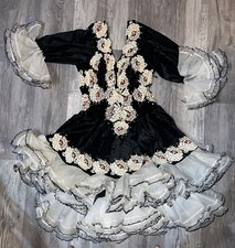 Beautiful Vtg. Handmade Irish Step Solo Dance Dress Dublin Celtic Folk Costume