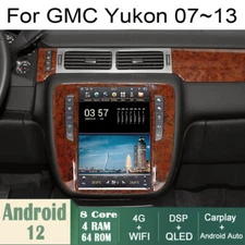Car Android Gps Navigation Wifi 12.1" For Gmc Yukon 2007~2013 Radio Tesla Style