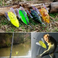 1x 4cm Cicada Bass Insect Fishing Lure Crank Bait Floating Tackle Sport Fun Chic