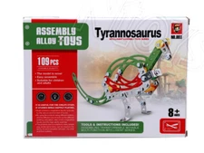 Assembly Alloy Toys Model TYRANNOSAURUS Kit 109 Pieces
