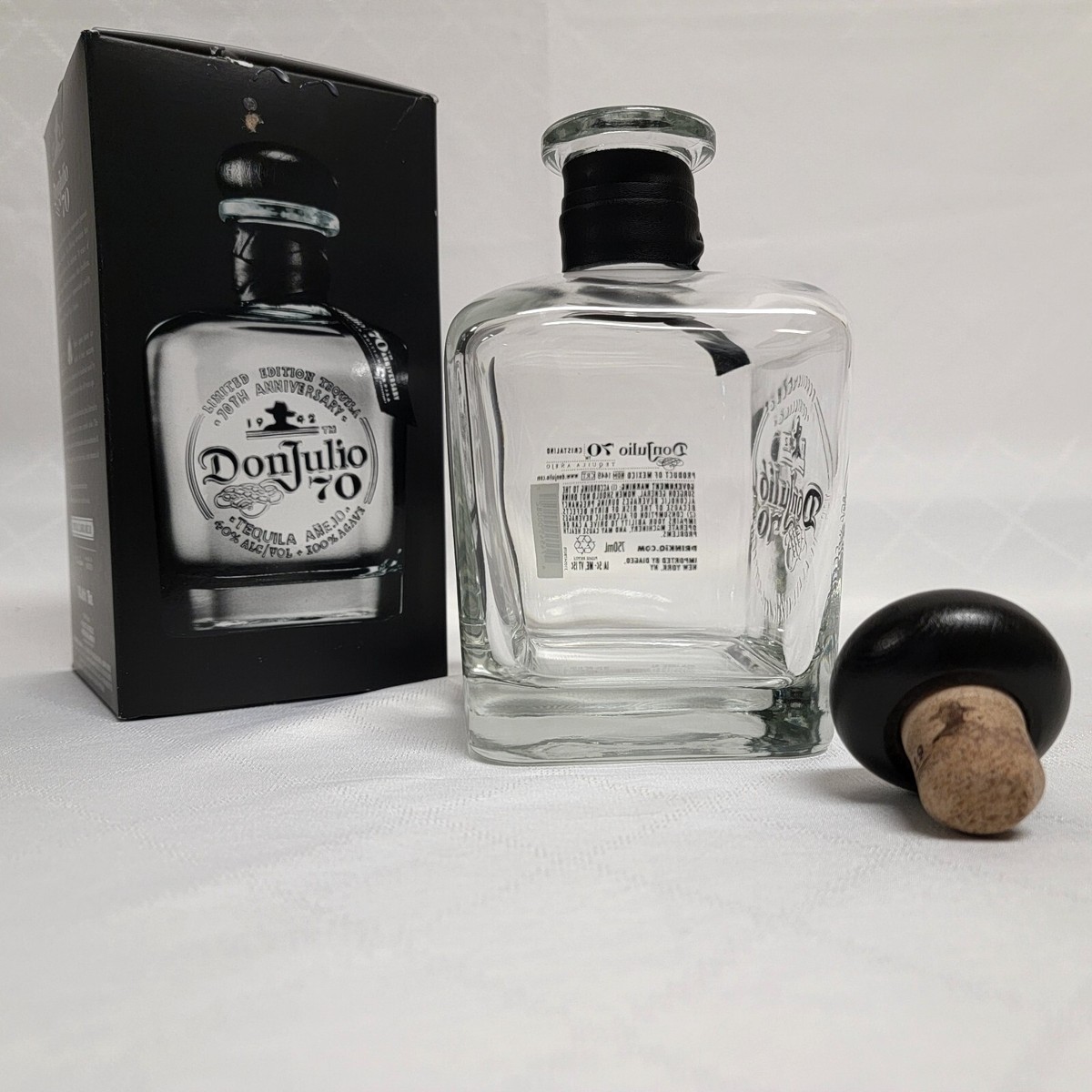 Don Julio 70th Anniversary Empty Tequila Bottle 750 Ml for