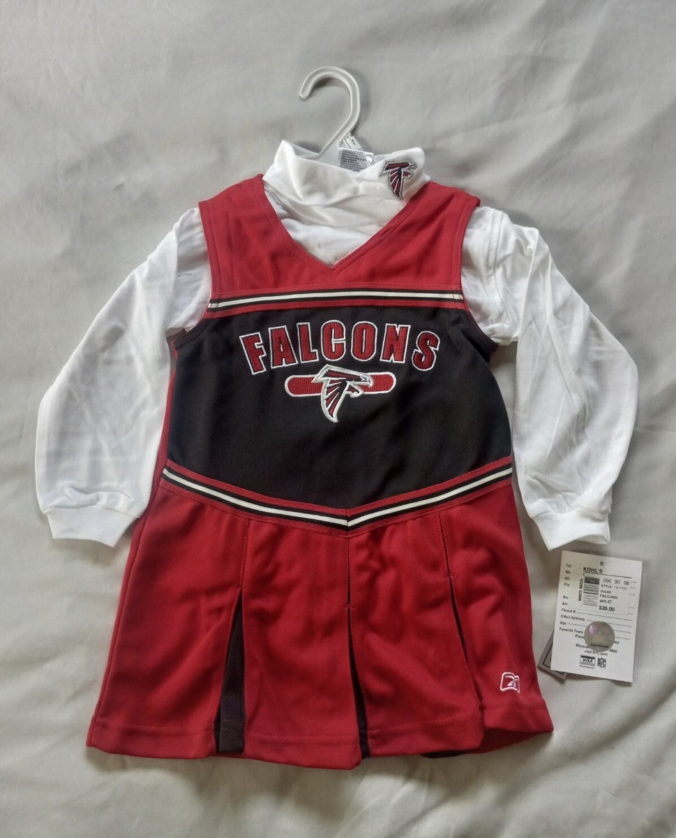 Atlanta Falcons NFL Cheerleading Outfit, Embroidered Team Logo