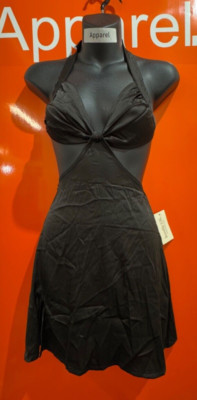  Sorelle UK Cut Out, Halter Mini Dress, Black, NEW, Size Medium, RRP £33,  B170