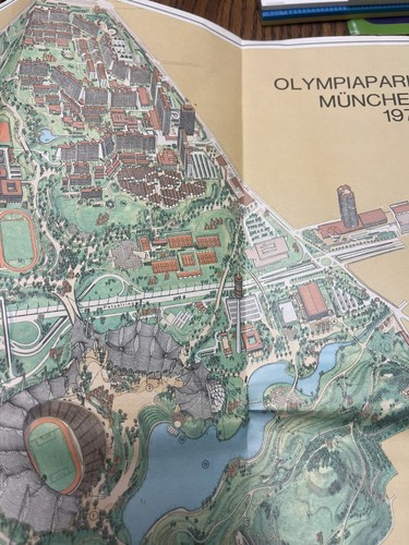 Munich Olympics 1972 Guide Map Old Vintage Olympic Foldout Shell Oil Gas Germany - Imagen 16 de 18