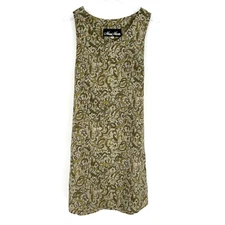 Vtg Meghan Matthews Dress Womens 10 Green Floral Y2K 90s Cottagecore Ethereal