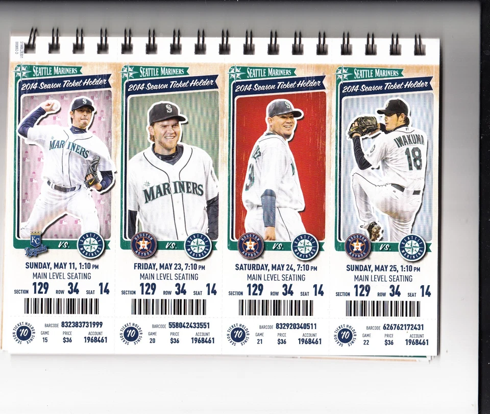 Seattle Mariners 2014 elige tu boleto de juego talón muchas fechas trucha iwakuma cano Foto 4 de 4