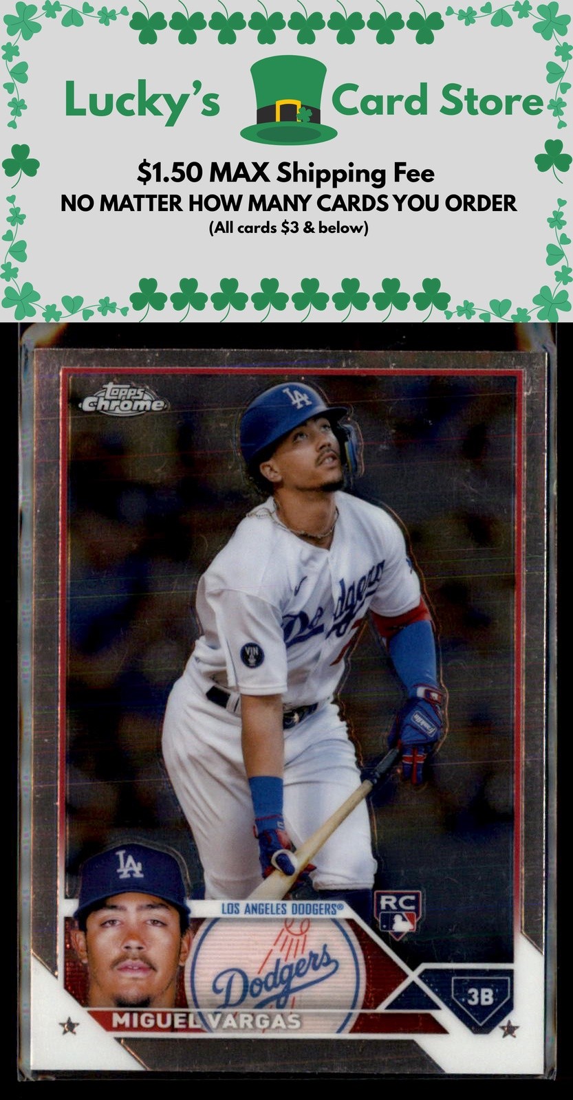 2023 Topps Chrome #161 Miguel Vargas Rookie