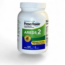 Bausch  Lomb PreserVision AREDS 2 120 Softgels Eye Vitamin EXP: 02/2027