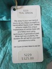 NEW Gypsy Global Handmade Silk Scarf Teal Green Shawl 27"x77" NIP $325 — photo 6