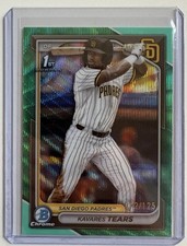 2024 Bowman Draft - Chrome Kavares Tears #BDC-57 Aqua Wave Refractor 72/125 (RC)