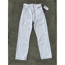    Rare Grail: RE/DONE Reconstructed 90s Repair Jeans White 26   