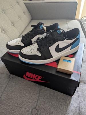Nike Air Jordan 1 Low UNC White/Dk Powder Blue-Obsidian US 44