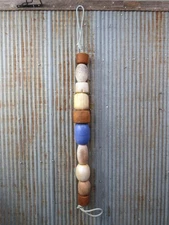 10 Old Fish Net Floats 46 Inches Long Fishing Buoys Bouys Tiki Hut Bar  (SF67)