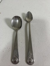 Vintage Oneida GERBER Infant Feeding  Toddler Spoons Lot Of 2
