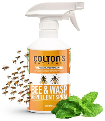#ad #ad Bee and Wasp Repellent Spray 32 Fl Oz Pack Colton Naturals Deterrent Quick Easy $51.99