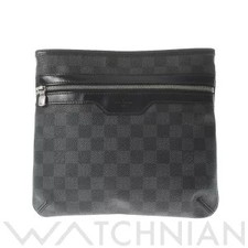 Louis Vuitton Damier Graphite Black Thomas Black Gray Canvas Shoulder Bag