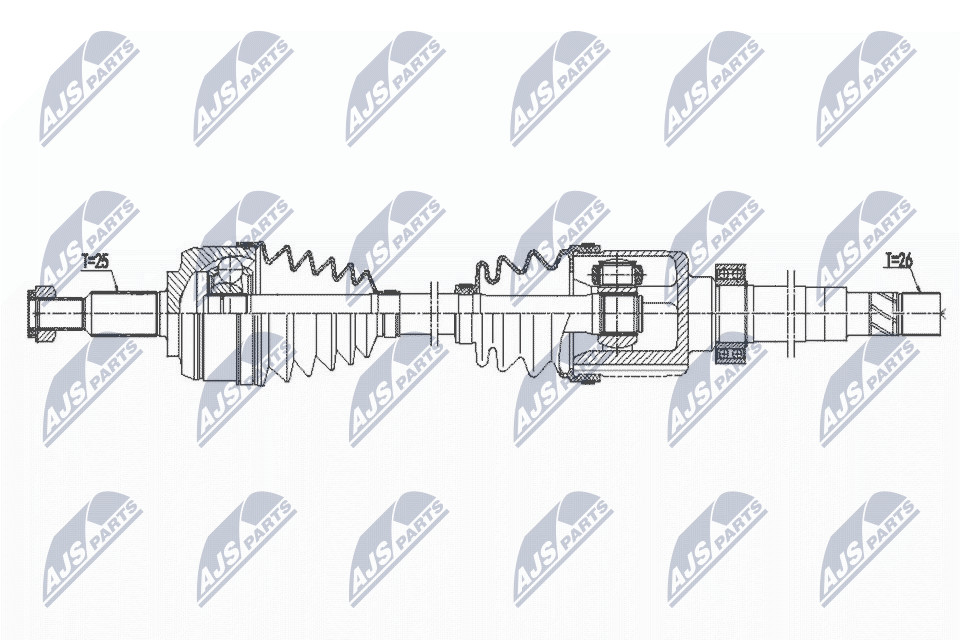 NPW-RE-169 NTY Drive Shaft for RENAULT - Image 8